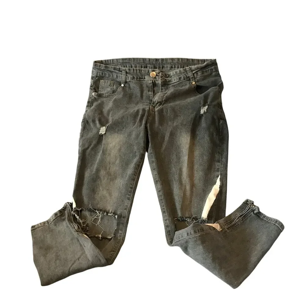 ROMWE Euphoria Streetwear Jeans 32x29 (Medium) - Picture 6 of 9